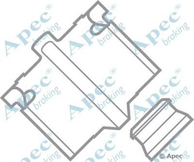 APEC BRAKING kit552 -  Комплектующие, тормозные колодки